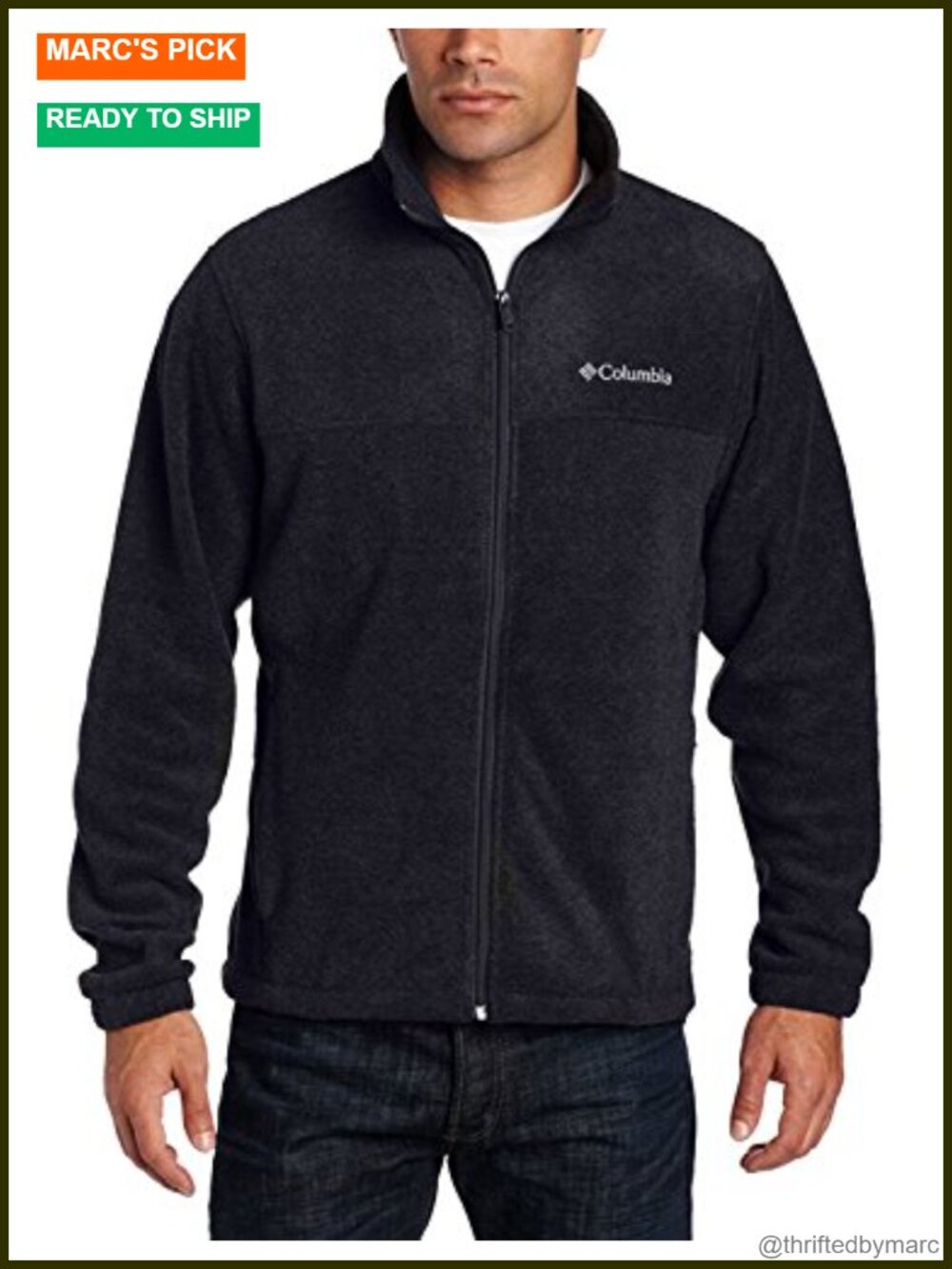 Men's Columbia Steens Mountain Full Zip Fleece Jacket Long Sleeve